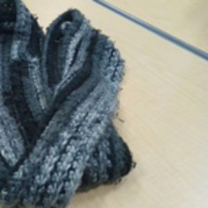 Home-knitted Infinity Scarf